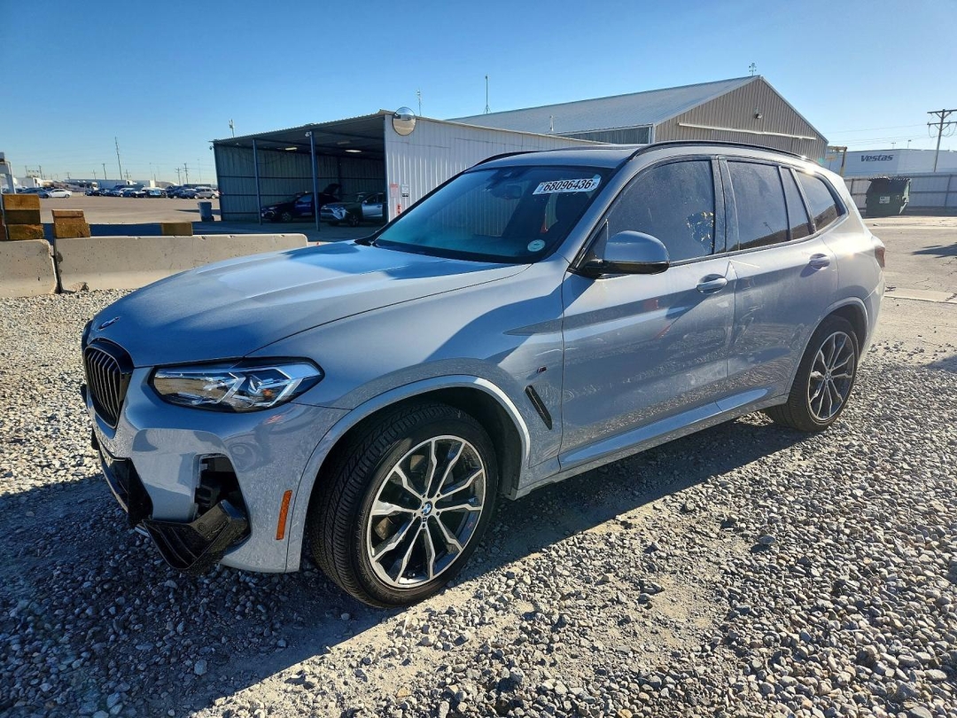Vista de 2022 BMW X3 XDRIVE30I, ángulo 1