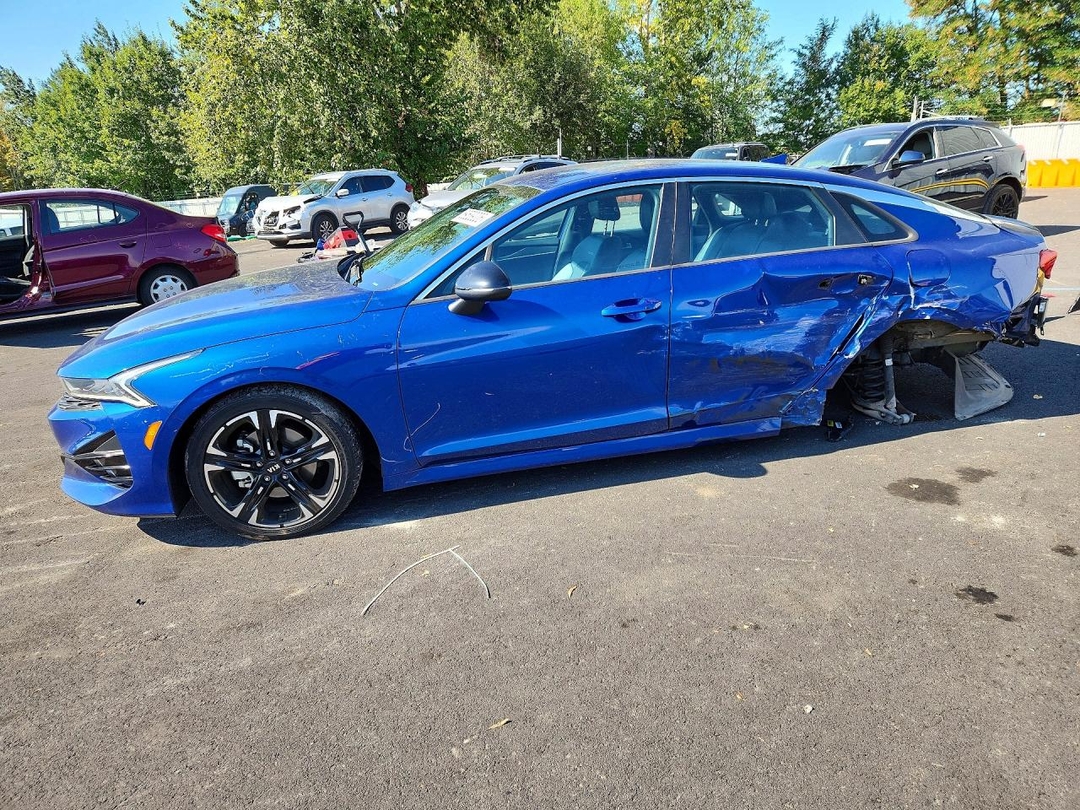 Вид 2021 KIA K5 GT LINE, угол 1