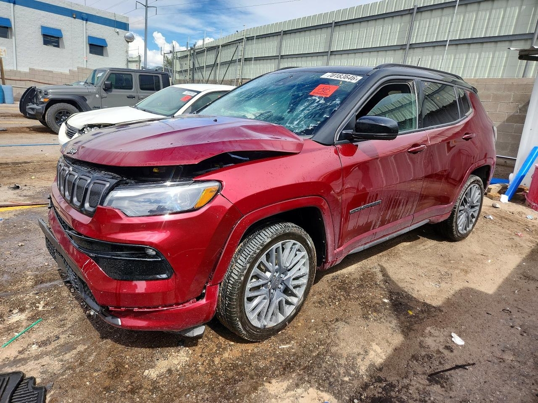 Vue de 2022 JEEP COMPASS LIMITED, angle 1