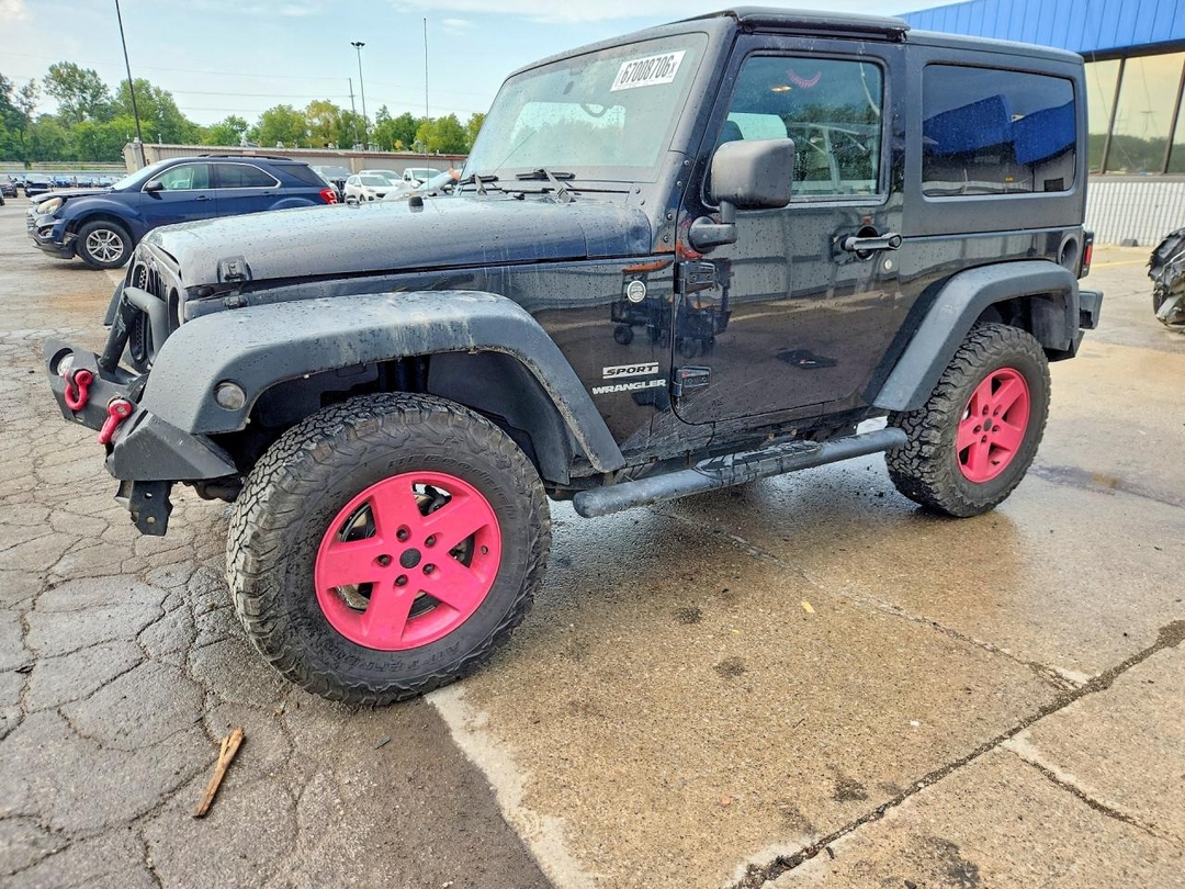 Vue de 2012 JEEP WRANGLER SPORT, angle 1
