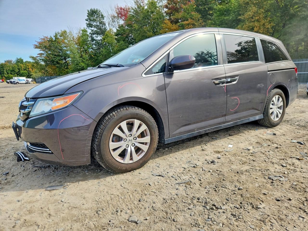 Вид 2015 HONDA ODYSSEY EX, угол 1