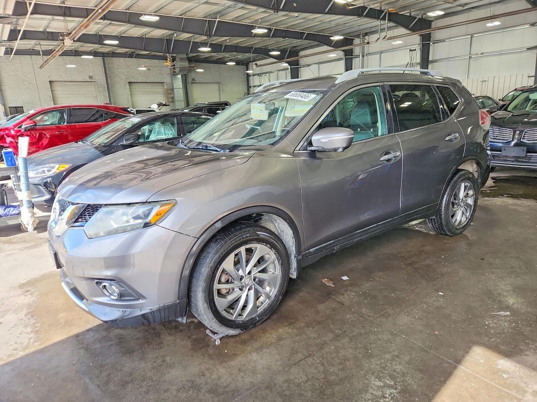 Вид 2015 NISSAN ROGUE SL, угол 1