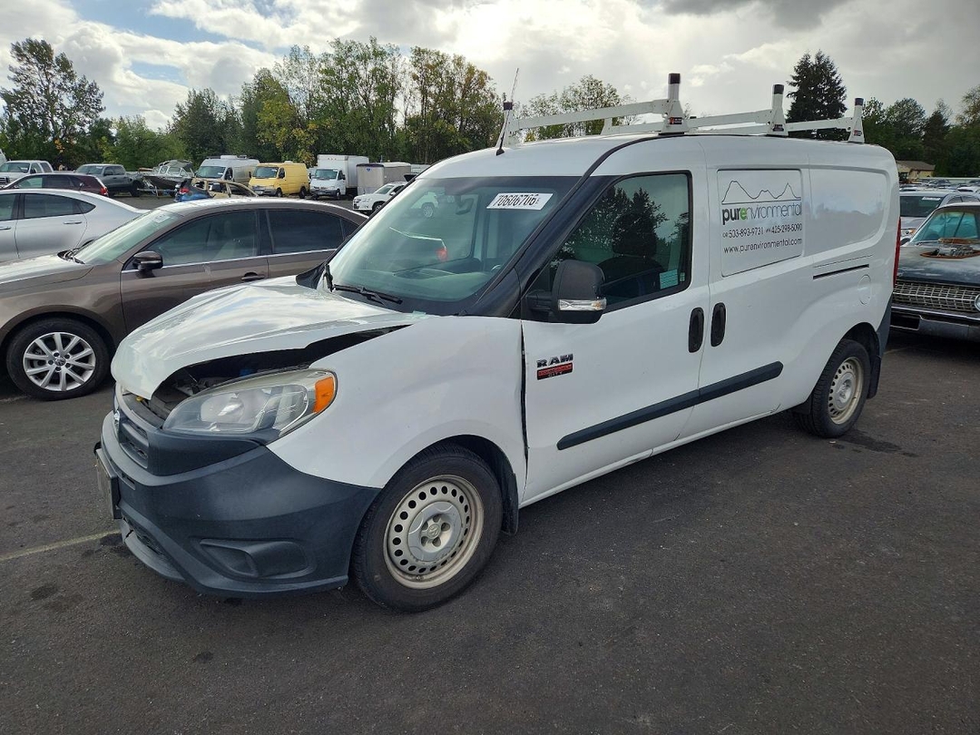 منظر 2016 RAM PROMASTER CITY ST DELIVERY VAN، زاوية 1