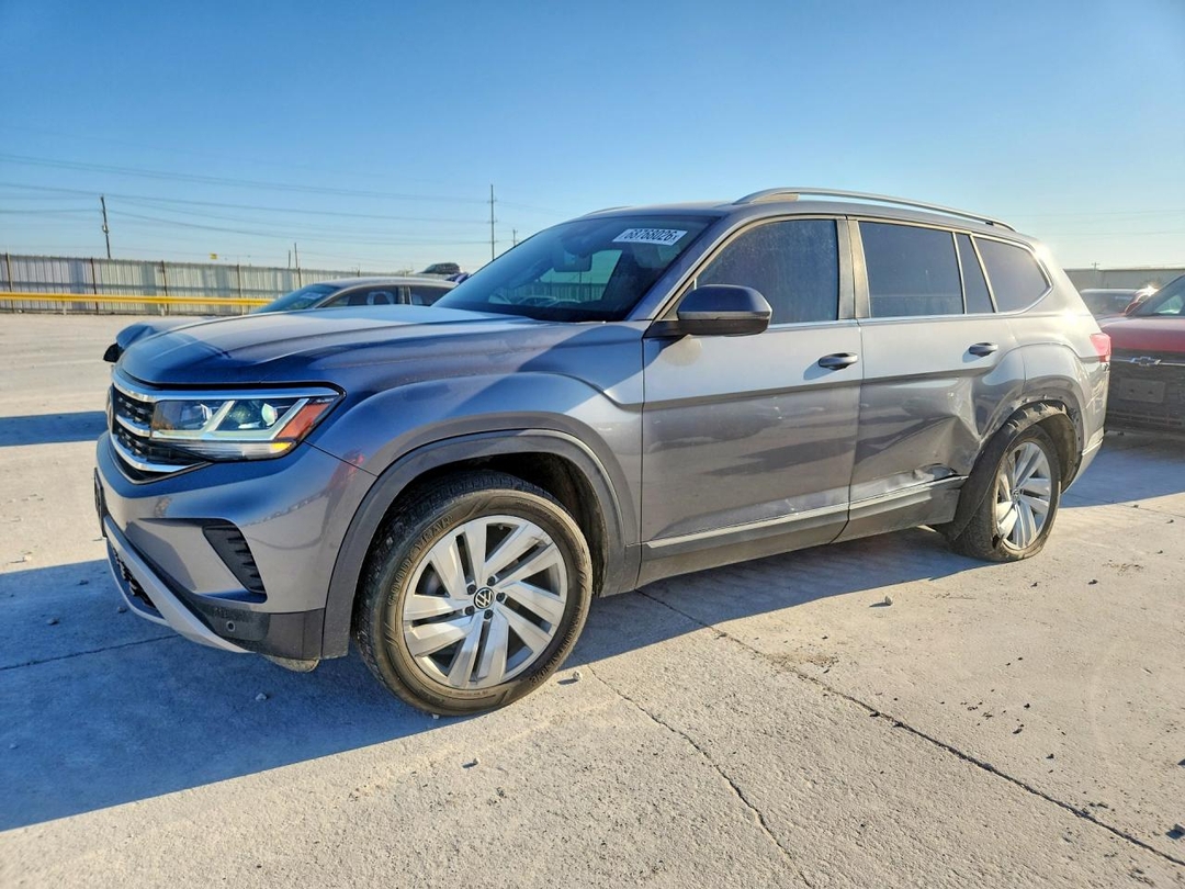 Вид 2021 VOLKSWAGEN ATLAS SEL, угол 1