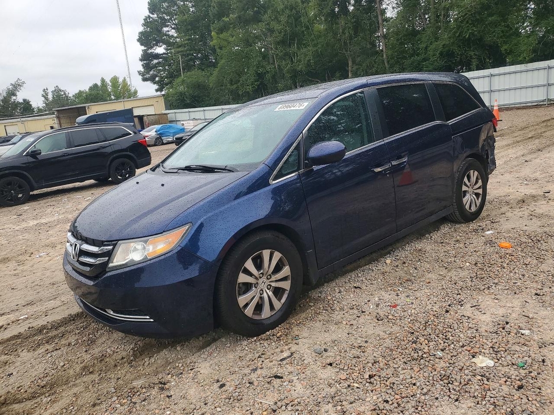 Вид 2016 HONDA ODYSSEY EXL, угол 1