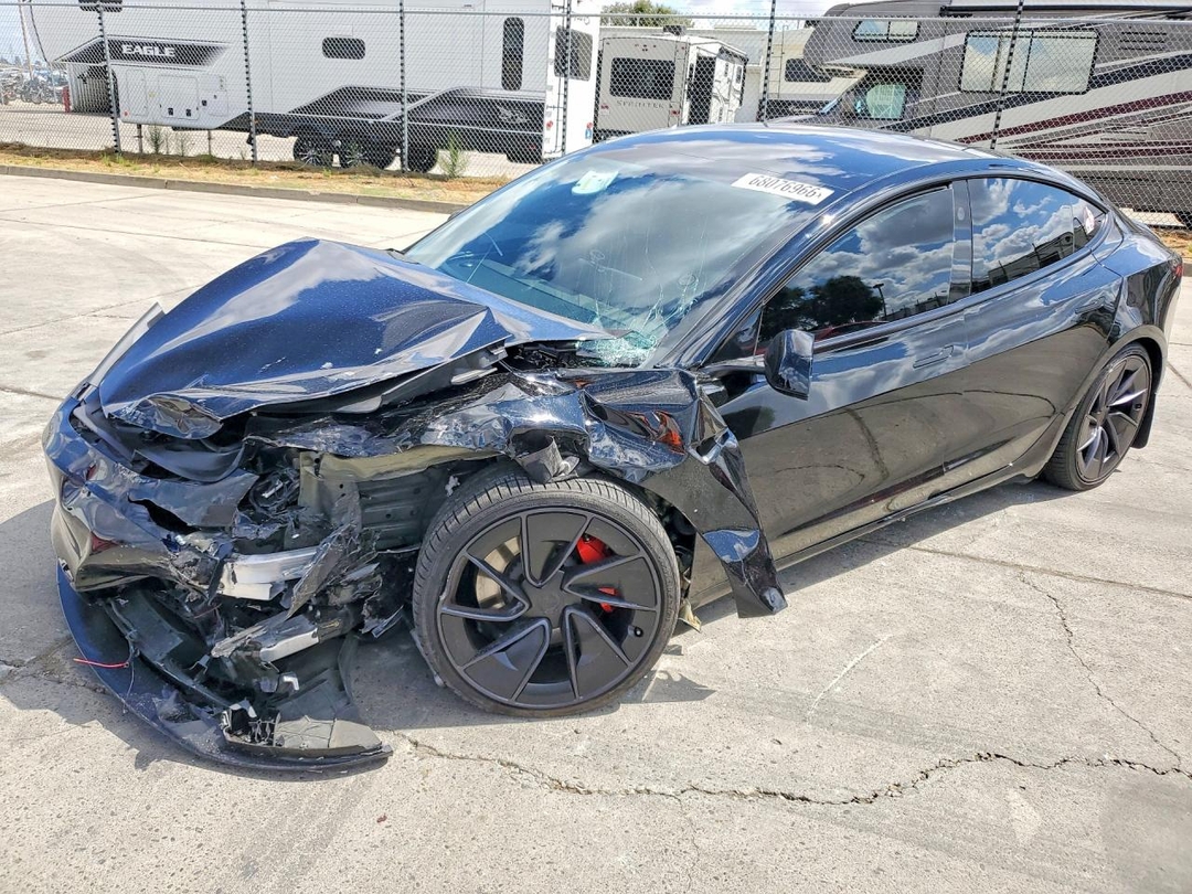2024 TESLA MODEL 3 view, angle 1