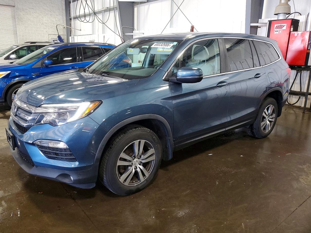 Vista de 2017 HONDA PILOT EXL, ángulo 1
