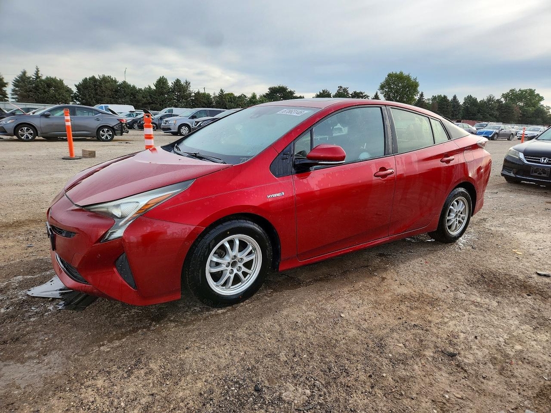 Вид 2017 TOYOTA PRIUS FOUR, угол 1