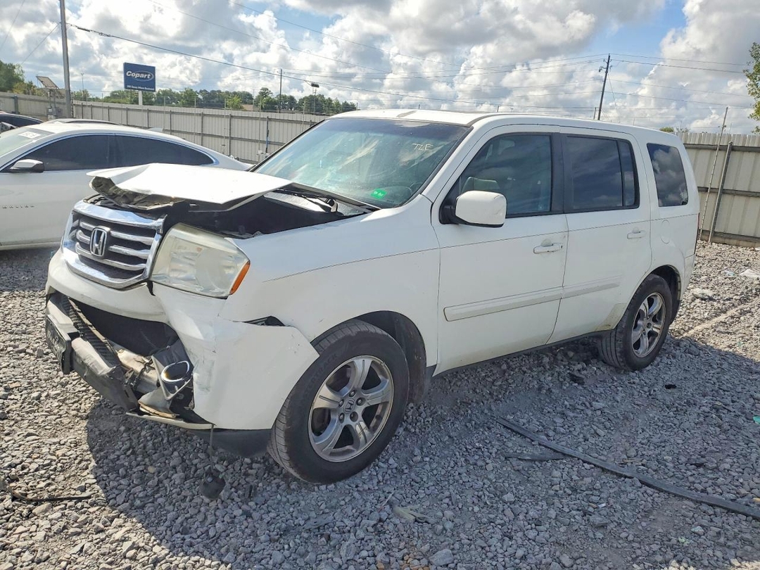 Vue de 2012 HONDA PILOT EXL, angle 1