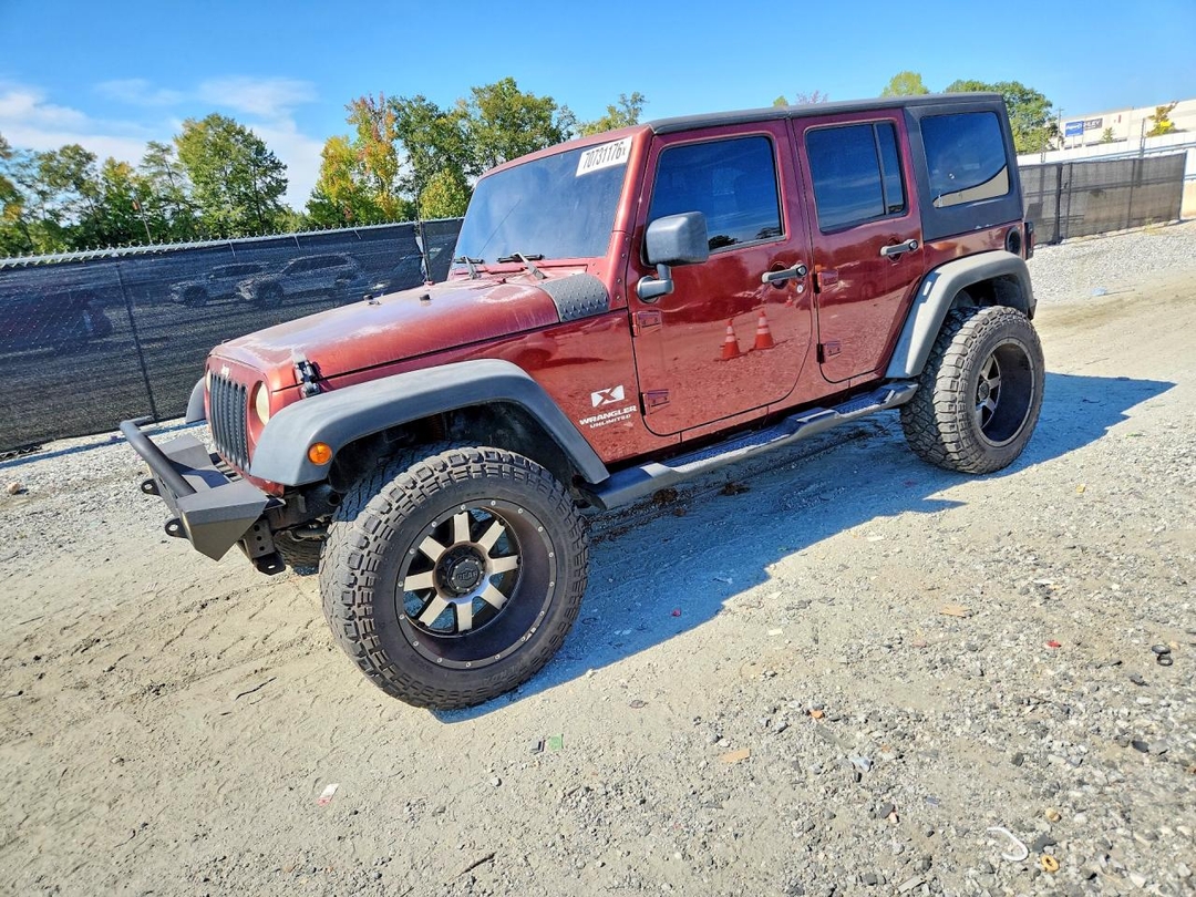 Vedere 2007 JEEP WRANGLER X, unghi 1