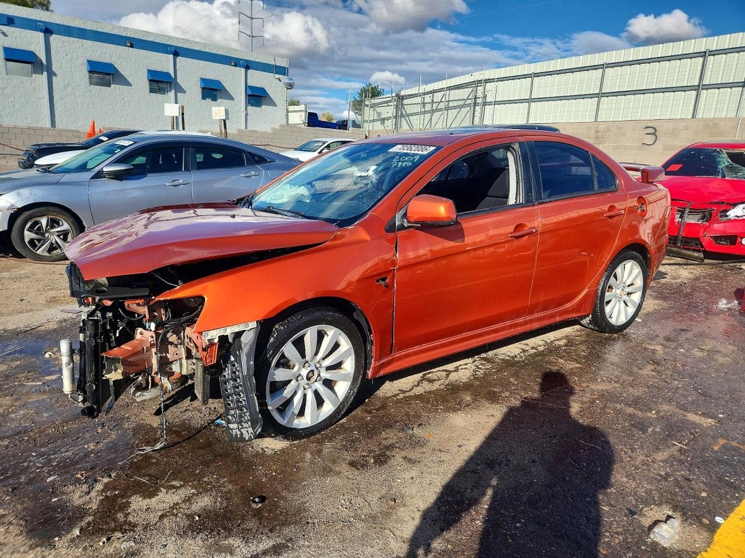 Вид 2009 MITSUBISHI LANCER GTS, угол 1