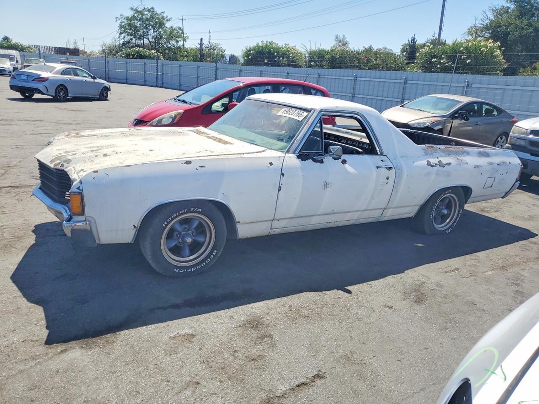 Vista de 1972 CHEVROLET EL CAMINO, ángulo 1