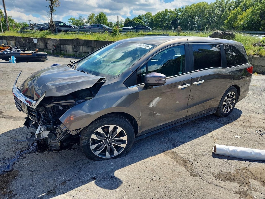 Вид 2021 HONDA ODYSSEY EXL, угол 1