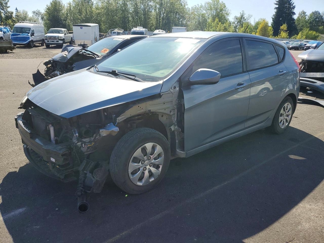 Vue de 2017 HYUNDAI ACCENT SE, angle 1