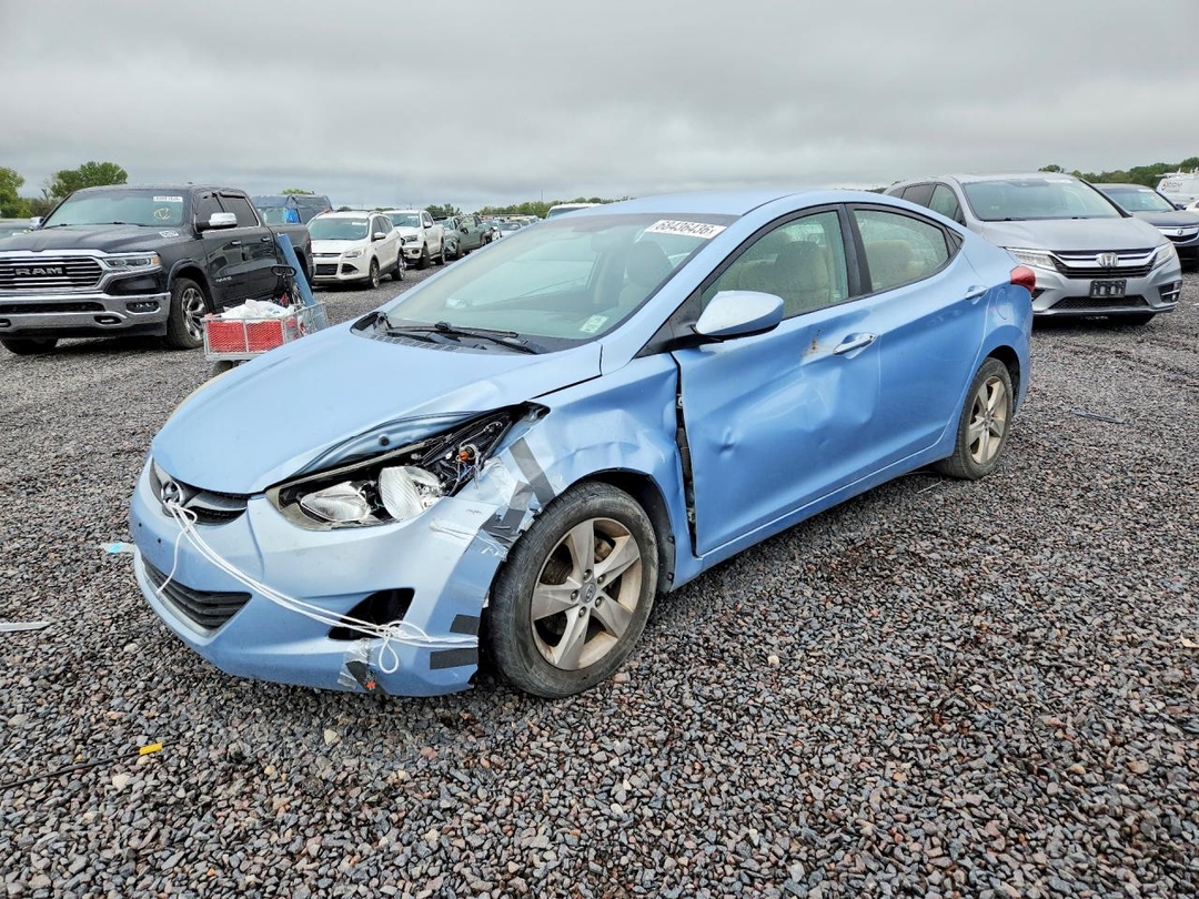 منظر 2012 HYUNDAI ELANTRA GLS، زاوية 1