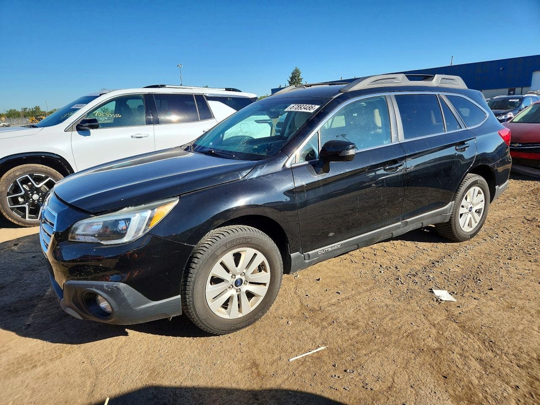 Вид 2015 SUBARU OUTBACK 2.5I PREMIUM, угол 1
