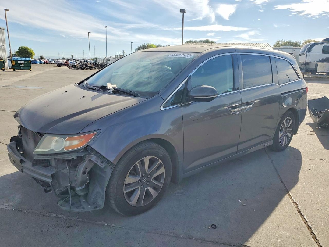 Вид 2015 HONDA ODYSSEY TOURING, угол 1