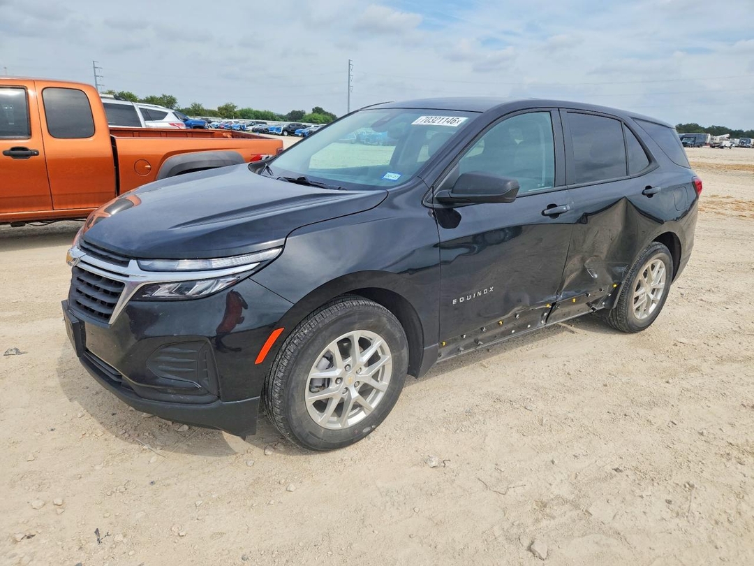 Вид 2022 CHEVROLET EQUINOX LS AWD, угол 1
