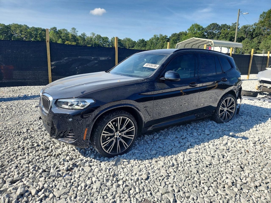 منظر 2022 BMW X3 SDRIVE30I، زاوية 1