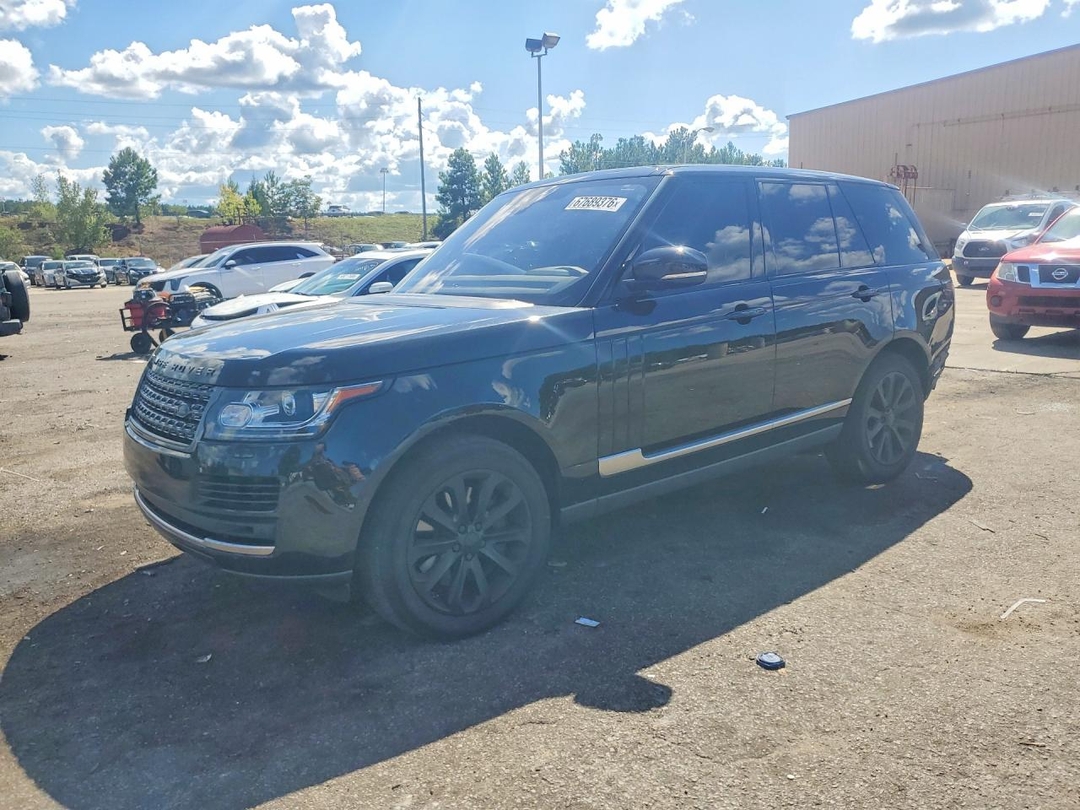 Vista de 2017 LAND ROVER RANGE ROVER HSE, ángulo 1