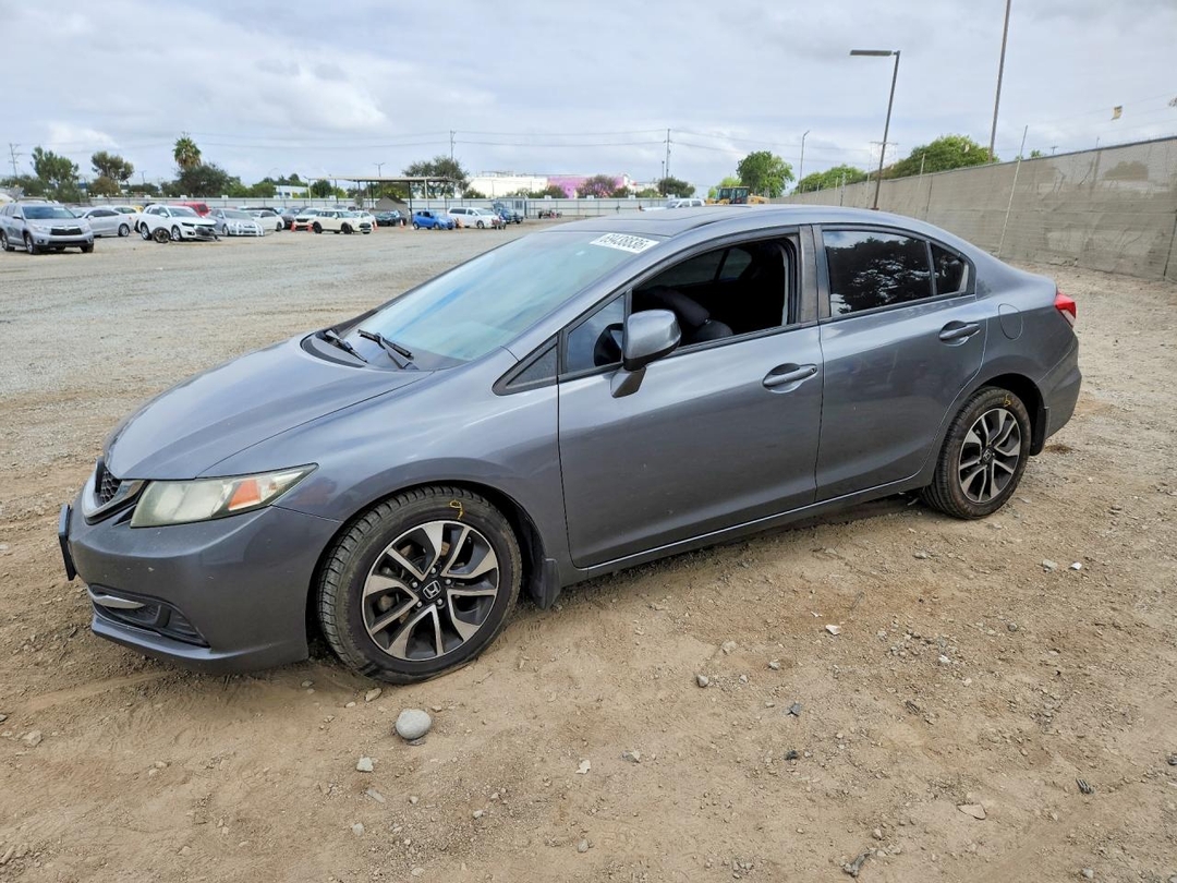 Вид 2013 HONDA CIVIC EX, угол 1
