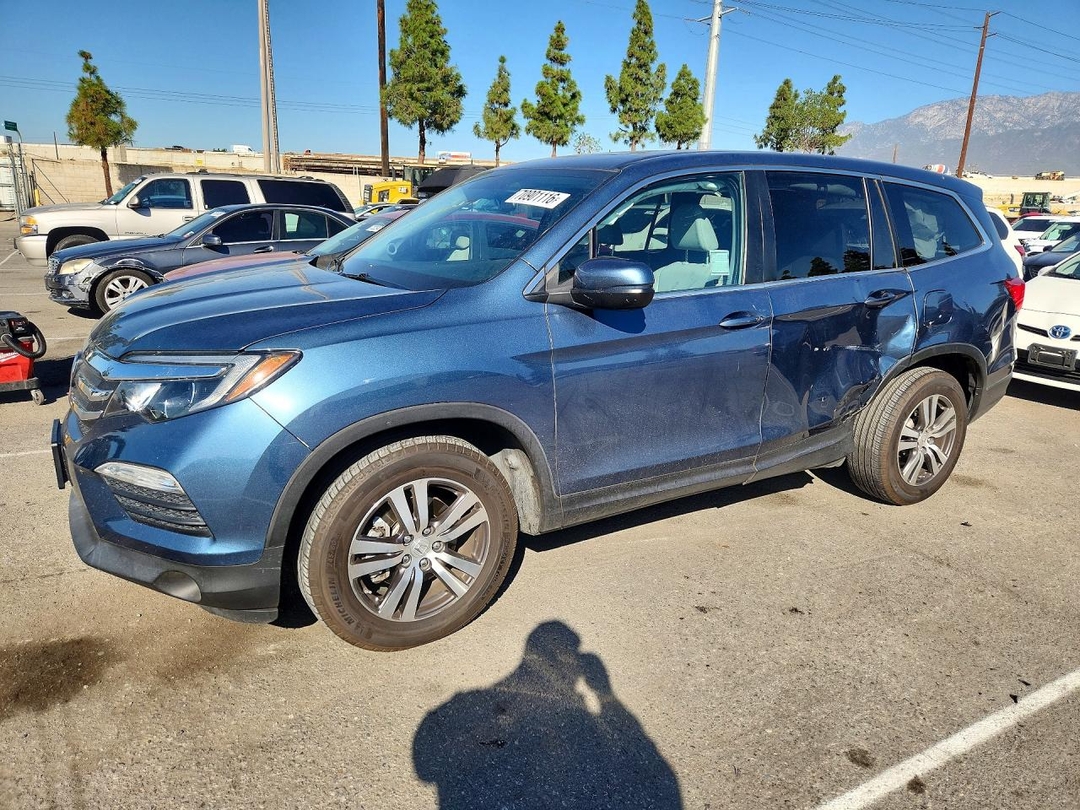 Вид 2016 HONDA PILOT EXLN, угол 1
