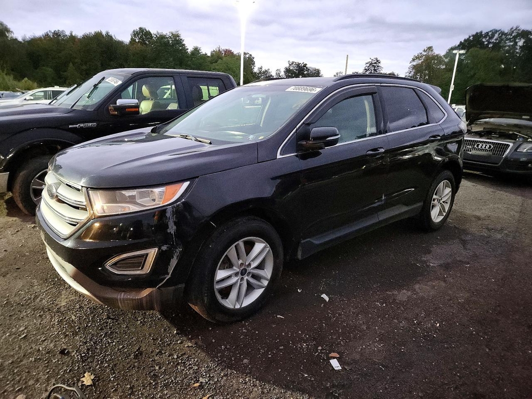 Vista de 2018 FORD EDGE SEL, ángulo 1