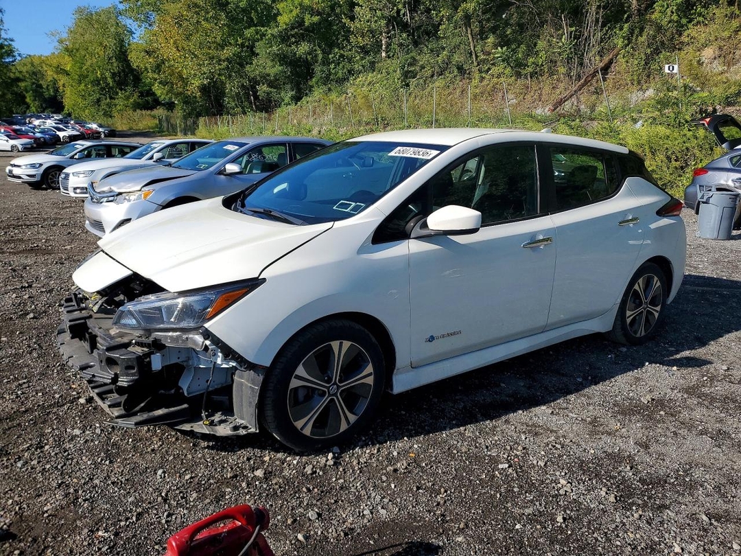 Vue de 2019 NISSAN LEAF SV, angle 1