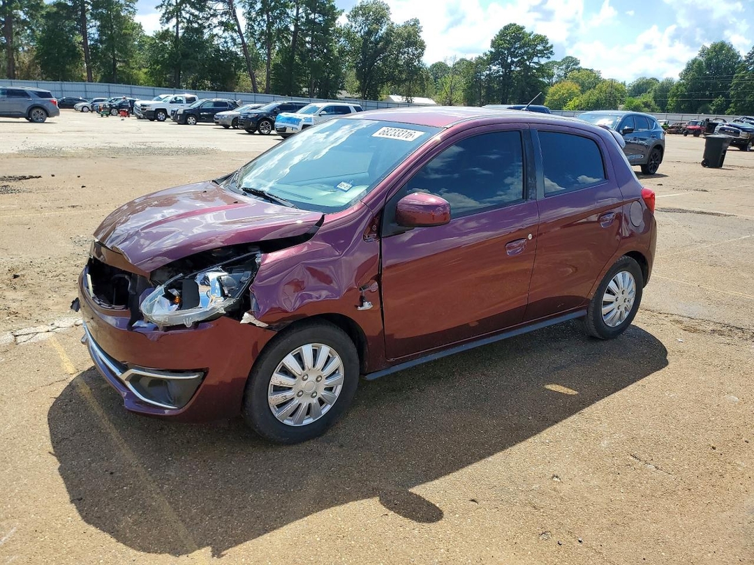 Vista de 2019 MITSUBISHI MIRAGE ES, ángulo 1