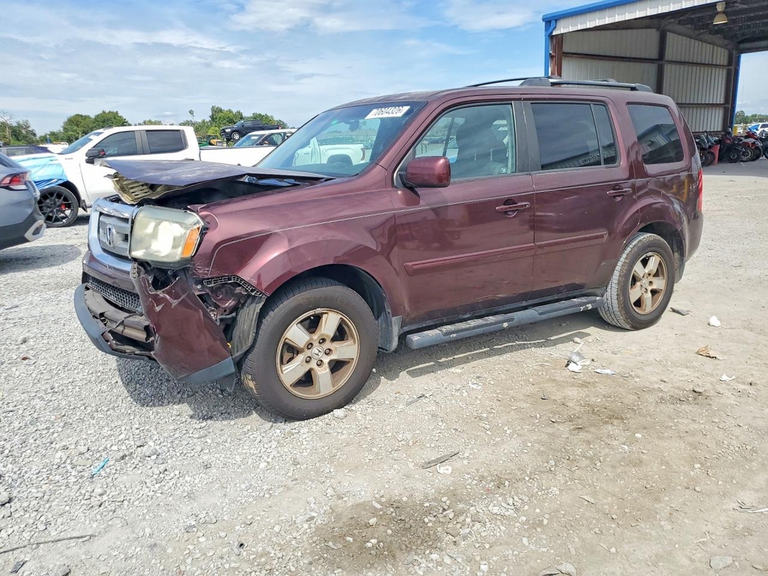 Вид 2011 HONDA PILOT EX, угол 1