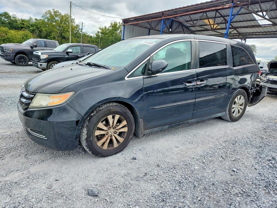Vista de 2014 HONDA ODYSSEY EXL, ángulo 1