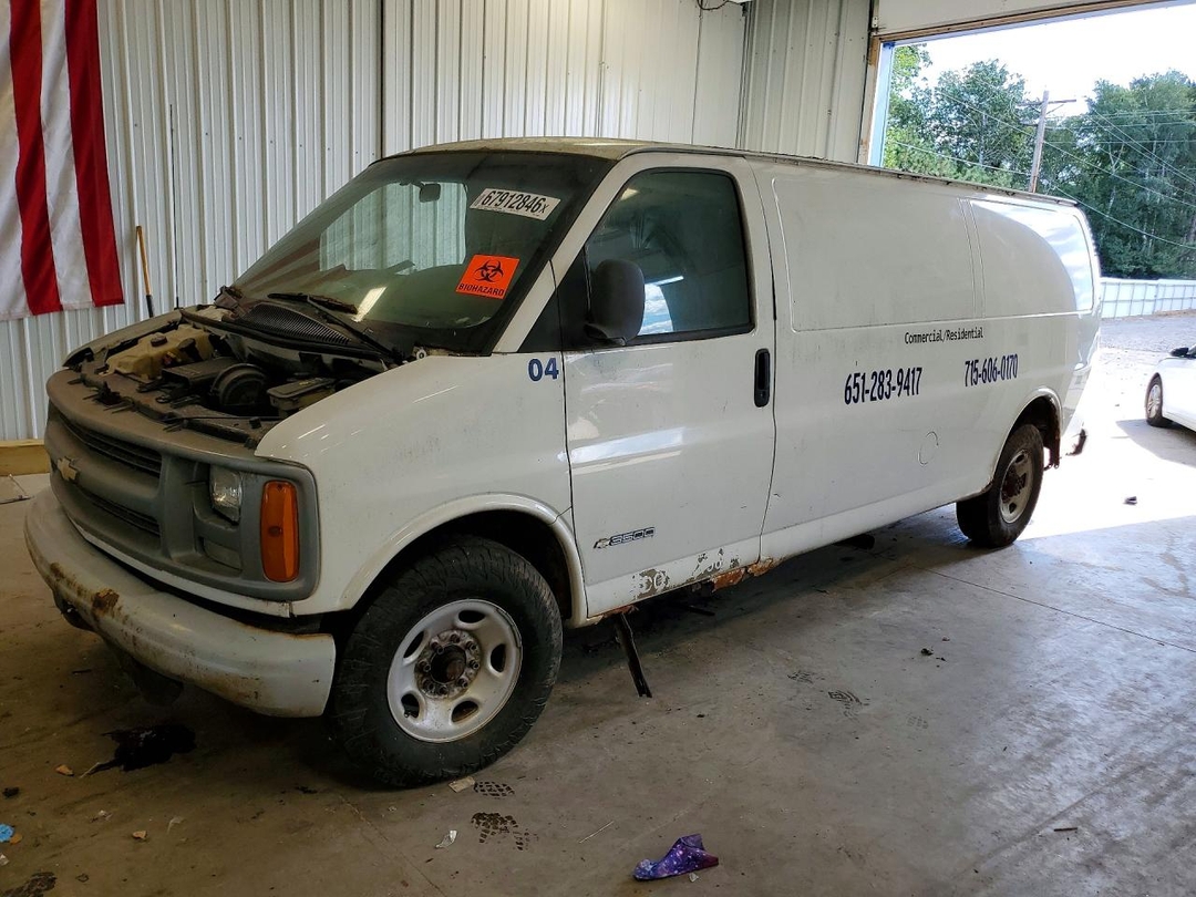 Vista de 2001 CHEVROLET EXPRESS G3500 DELIVERY VAN, ángulo 1