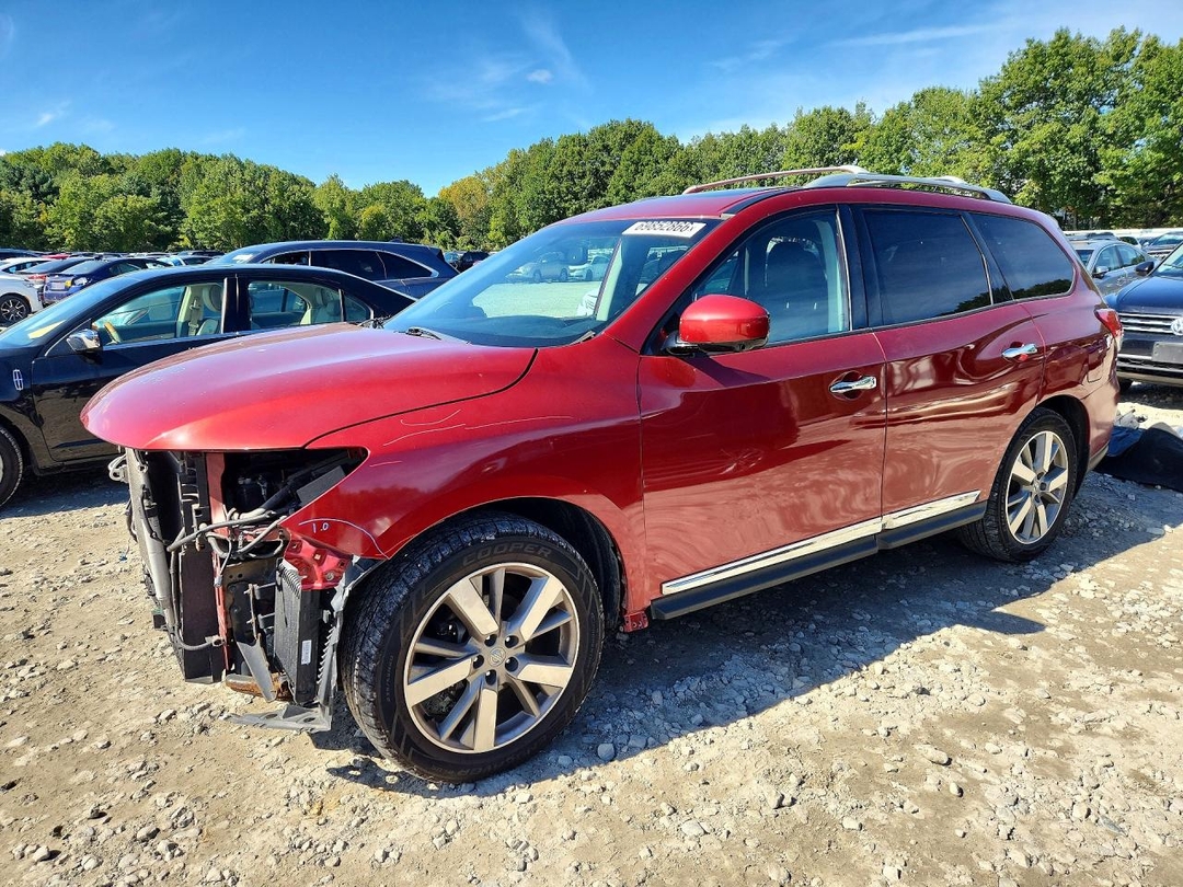 Vue de 2016 NISSAN PATHFINDER PLATINUM, angle 1