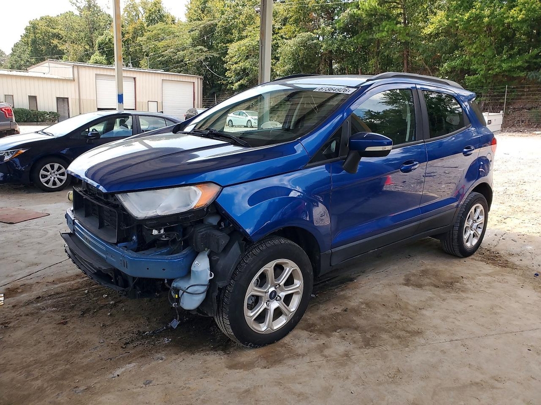 Вид 2018 FORD ECOSPORT SE, угол 1
