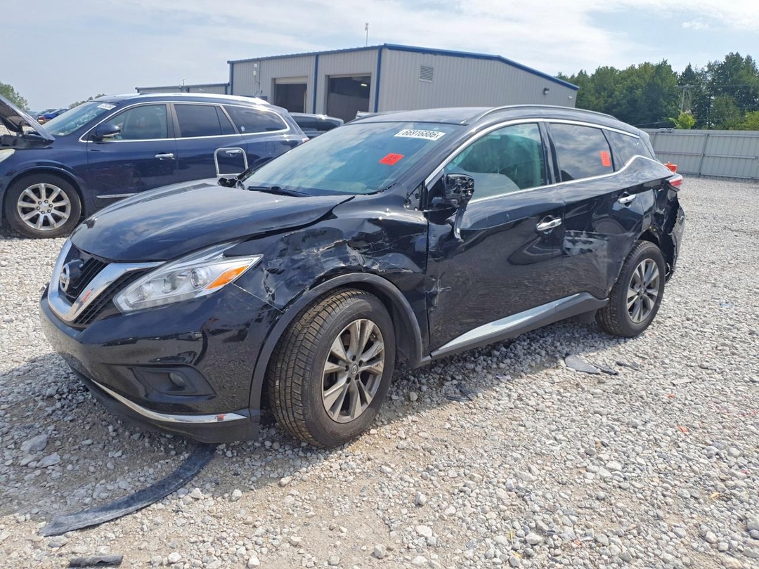 Вид 2017 NISSAN MURANO SV, угол 1