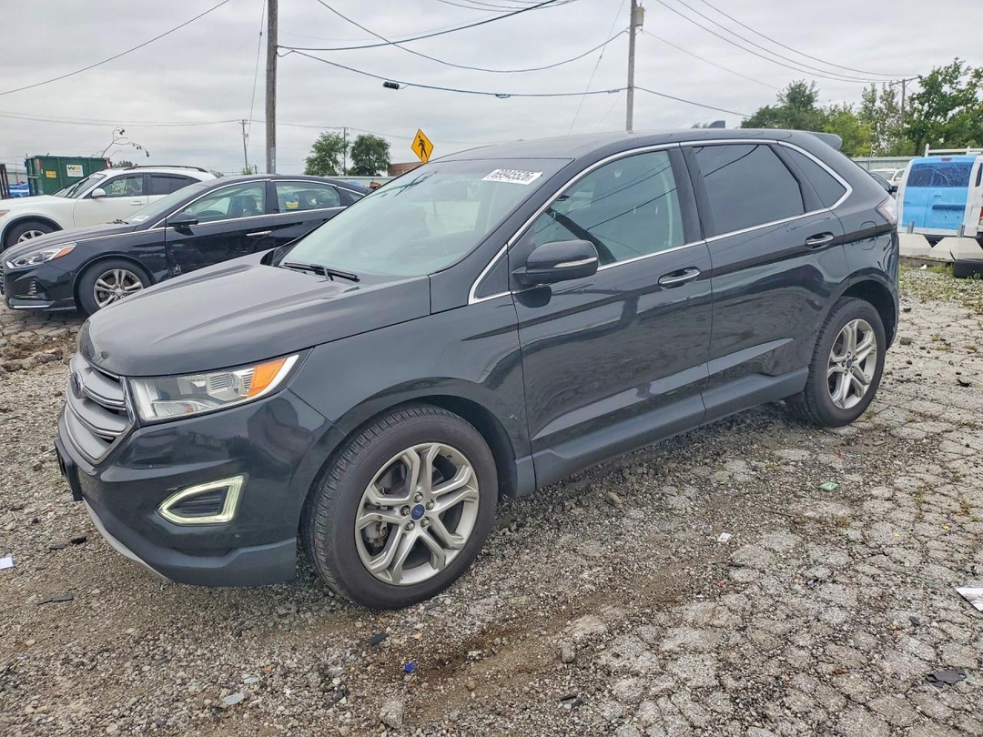 Вид 2015 FORD EDGE TITANIUM, угол 1
