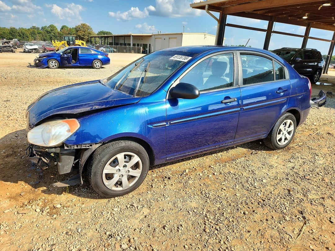 Vista de 2009 HYUNDAI ACCENT GLS, ángulo 1