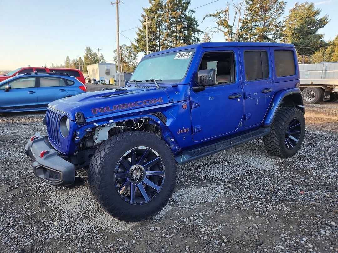 Vue de 2020 JEEP WRANGLER UNLIMITED RUBICON, angle 1