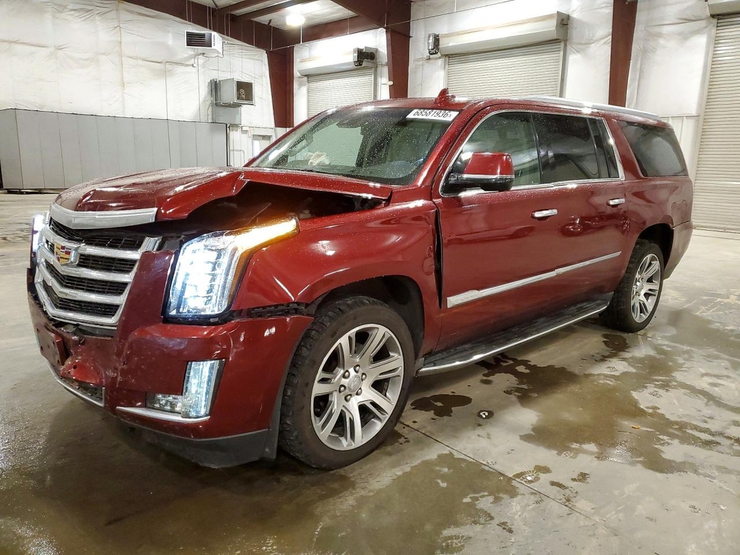Vue de 2016 CADILLAC ESCALADE ESV LUXURY, angle 1