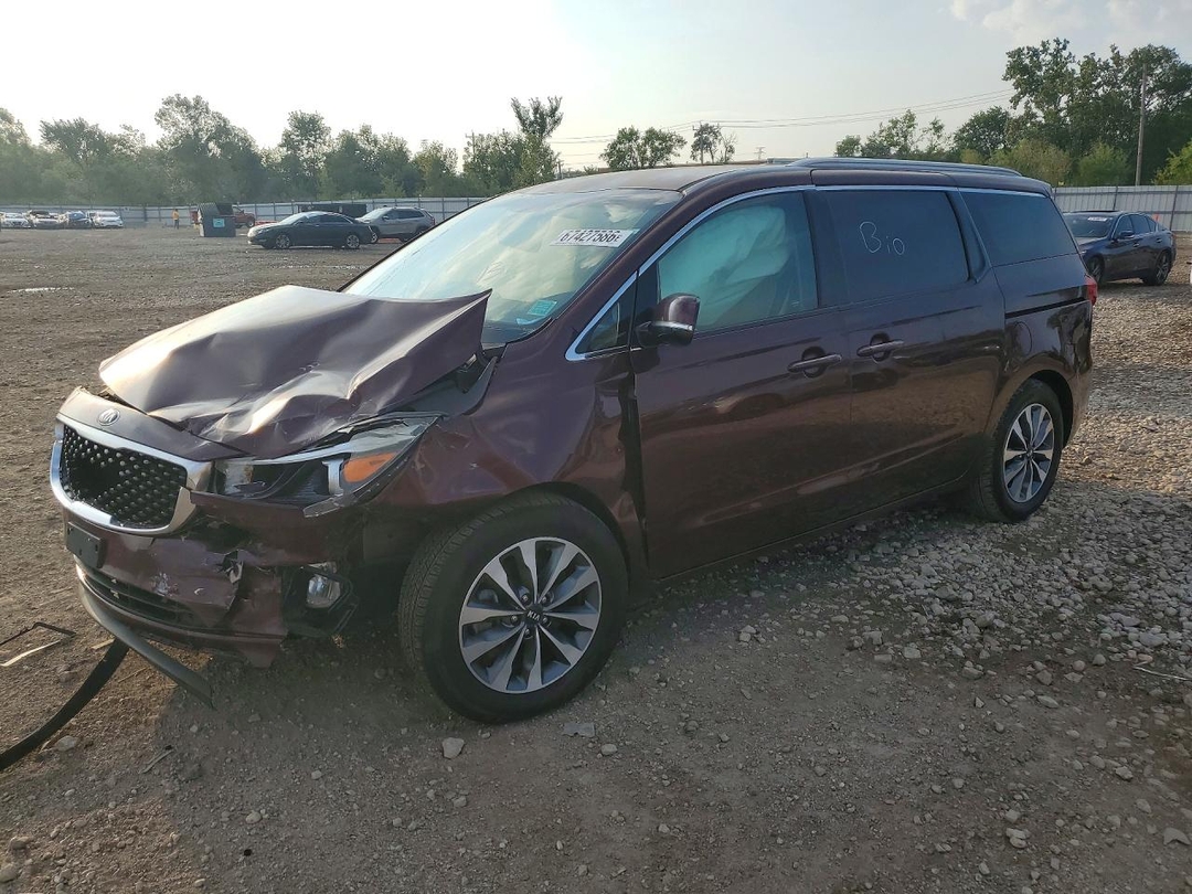 Vue de 2015 KIA SEDONA SX, angle 1