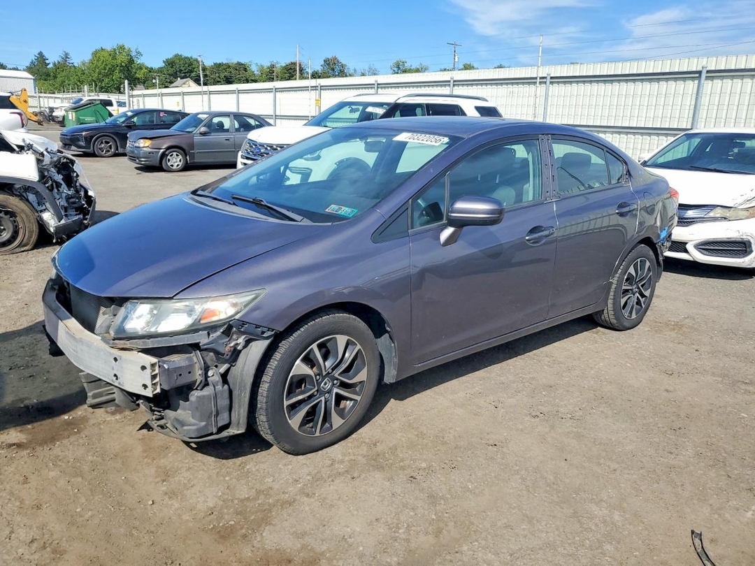 Вид 2014 HONDA CIVIC EX, угол 1