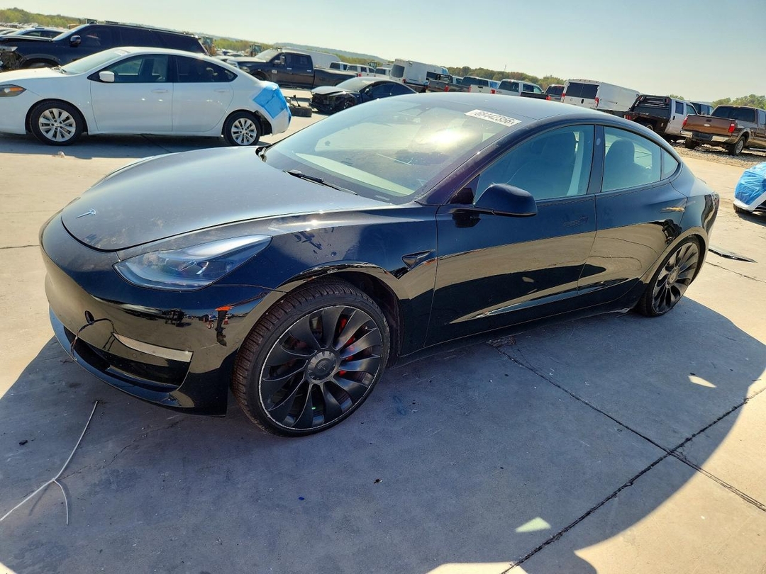 منظر 2022 TESLA MODEL 3، زاوية 1