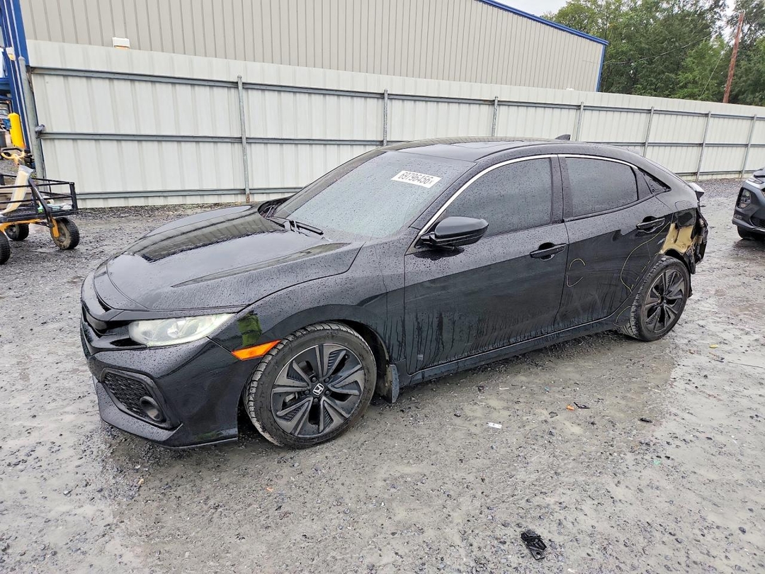 Vue de 2018 HONDA CIVIC EX, angle 1