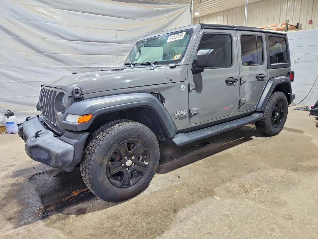 Vedere 2019 JEEP WRANGLER UNLIMITED SPORT, unghi 1