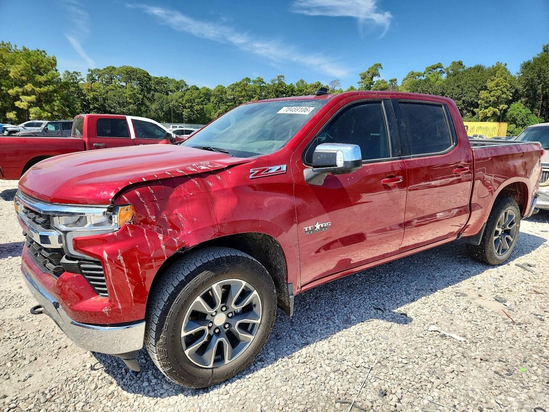 Vista de 2024 CHEVROLET SILVERADO K1500 LT, ángulo 1