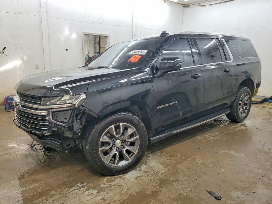 Vista de 2022 CHEVROLET SUBURBAN K1500 LT, ángulo 1