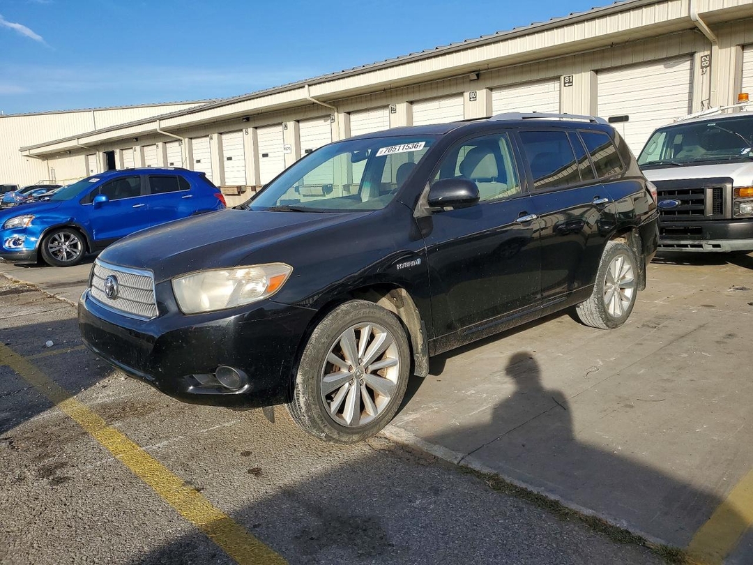 Вид 2008 TOYOTA HIGHLANDER HYBRID, угол 1