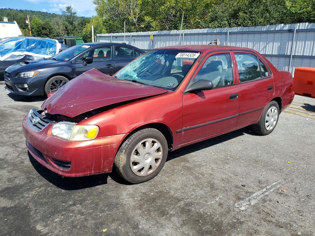 Vue de 2001 TOYOTA COROLLA CE, angle 1