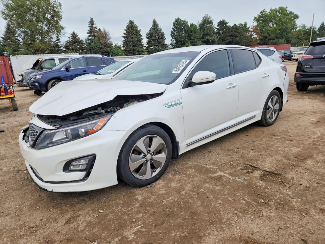 Vue de 2014 KIA OPTIMA HYBRID, angle 1