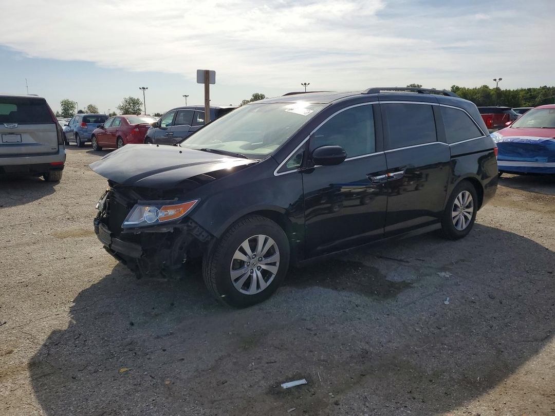 Вид 2015 HONDA ODYSSEY EXL, угол 1